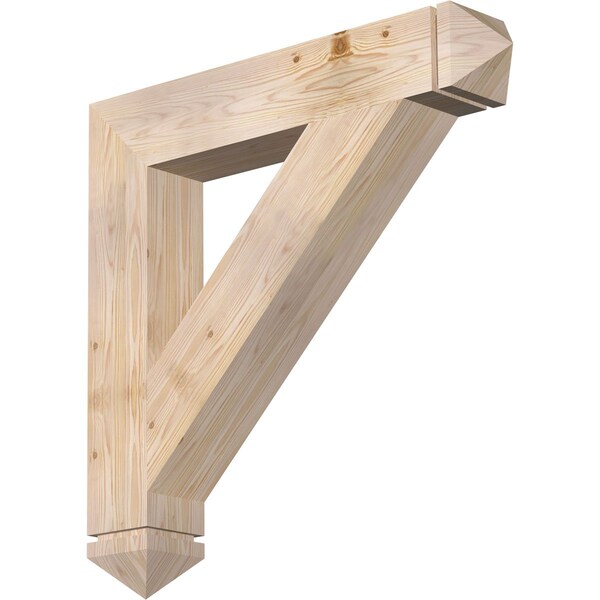 Ekena Millwork Traditional Arts & Crafts Smooth Bracket, Douglas Fir, 5 1/2"W x 34"D x 34"H BKT06X34X34TRA03SDF - main